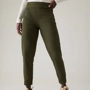 Athleta Trekkie North Aspen Olive High Rise Joggers